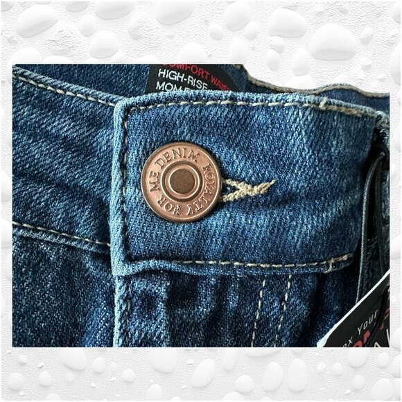 "ROYALTY FOR ME" HIGH-RISE MOM FIT JEANS - 10 NWT - Picture 7 of 10